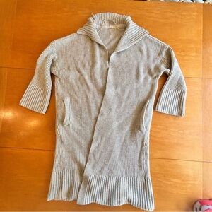 Free People S silver grey wool blend cardigan sweater